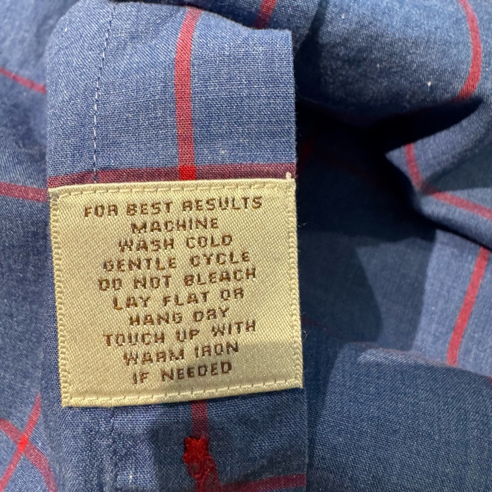 Peter Millar Blue & Red Patterned Button Down Shi… - image 7